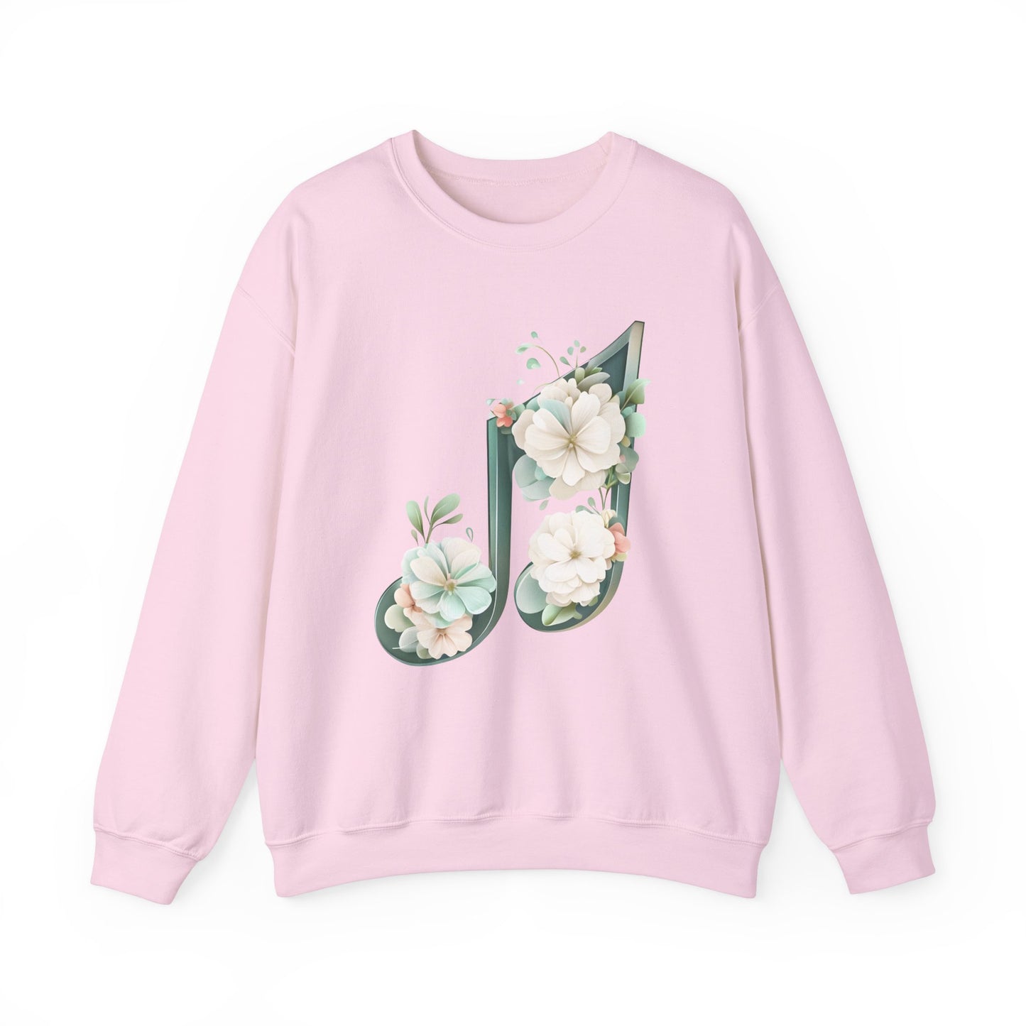 Floral Music Note Crewneck