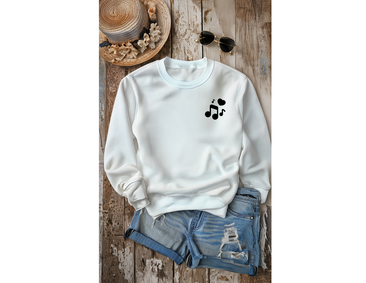 I Heart Music Crewneck