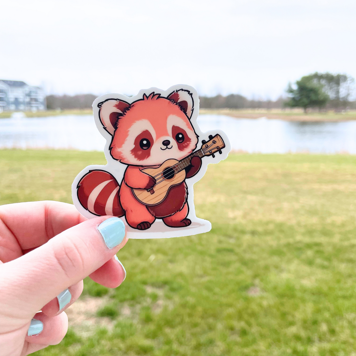 Ukulele Red Panda Sticker