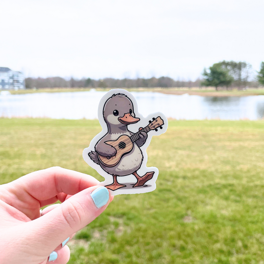Ukulele Goose Sticker