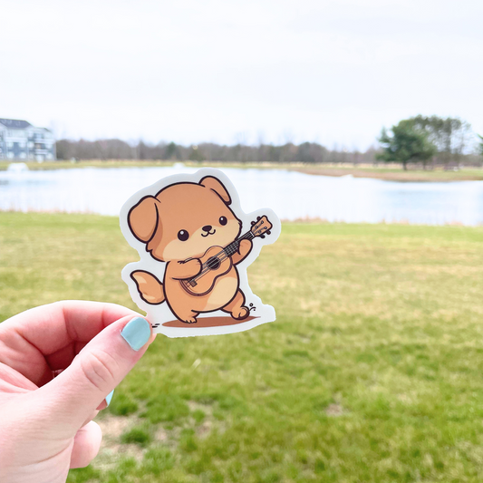 Ukulele Dog Sticker