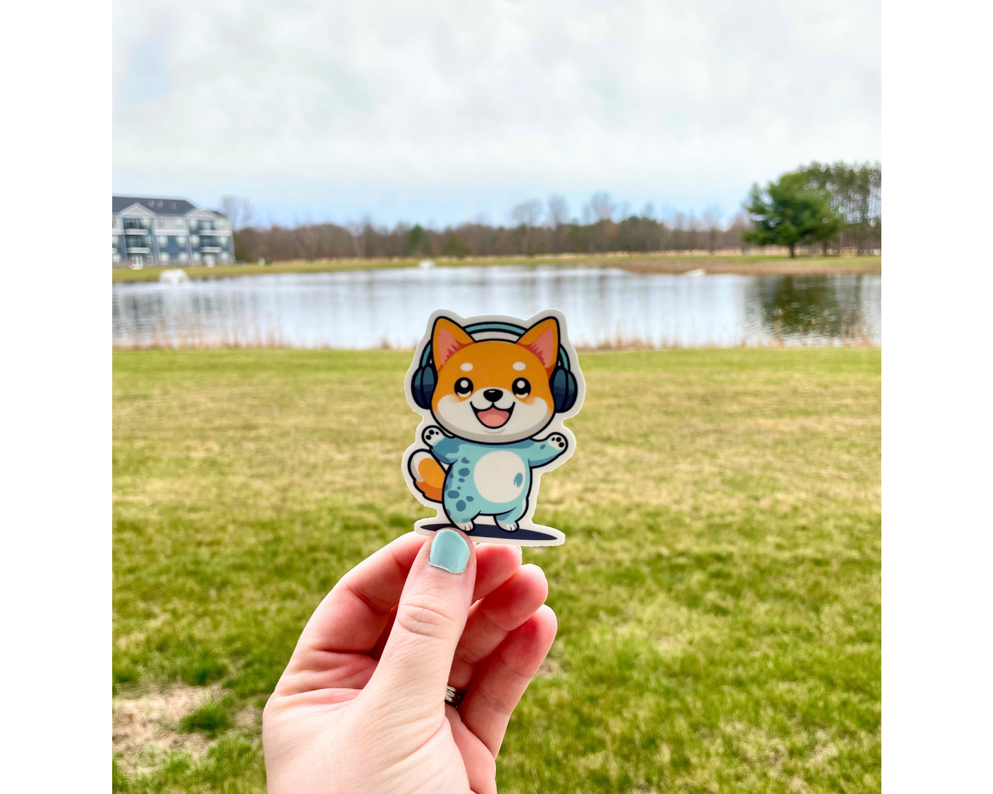 Musical Shiba Sticker
