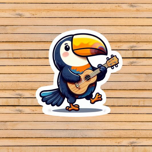 Ukulele Toucan Sticker