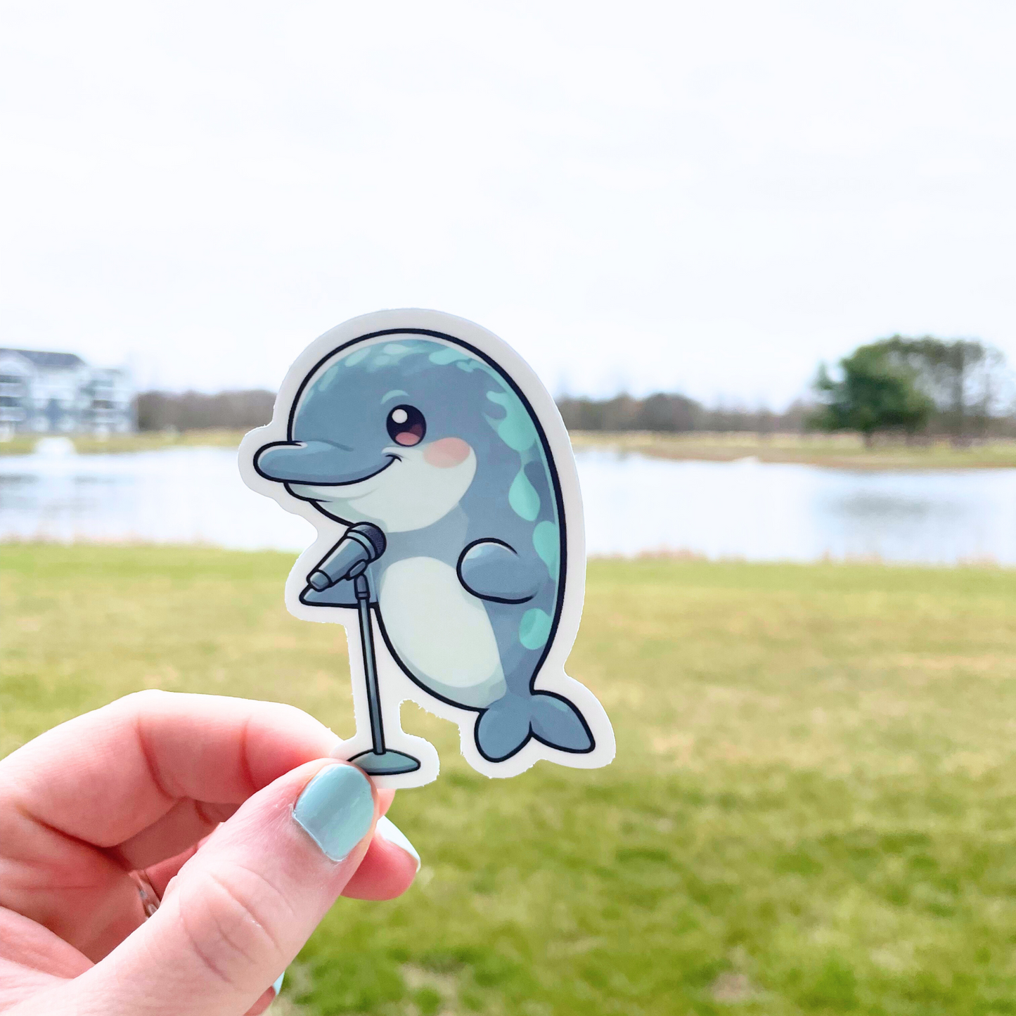 Singing Dolphin Sticker