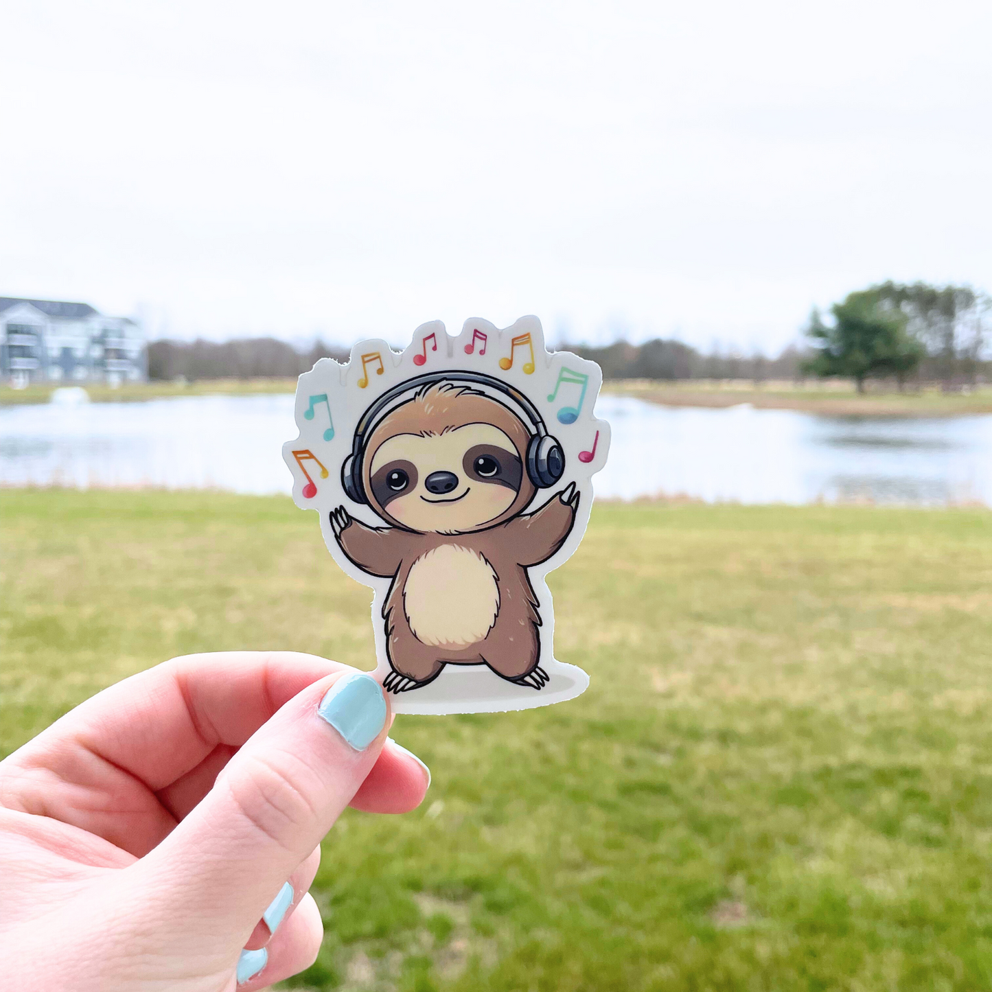 Music Sloth Sticker