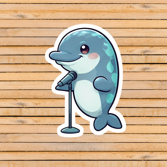 Singing Dolphin Sticker