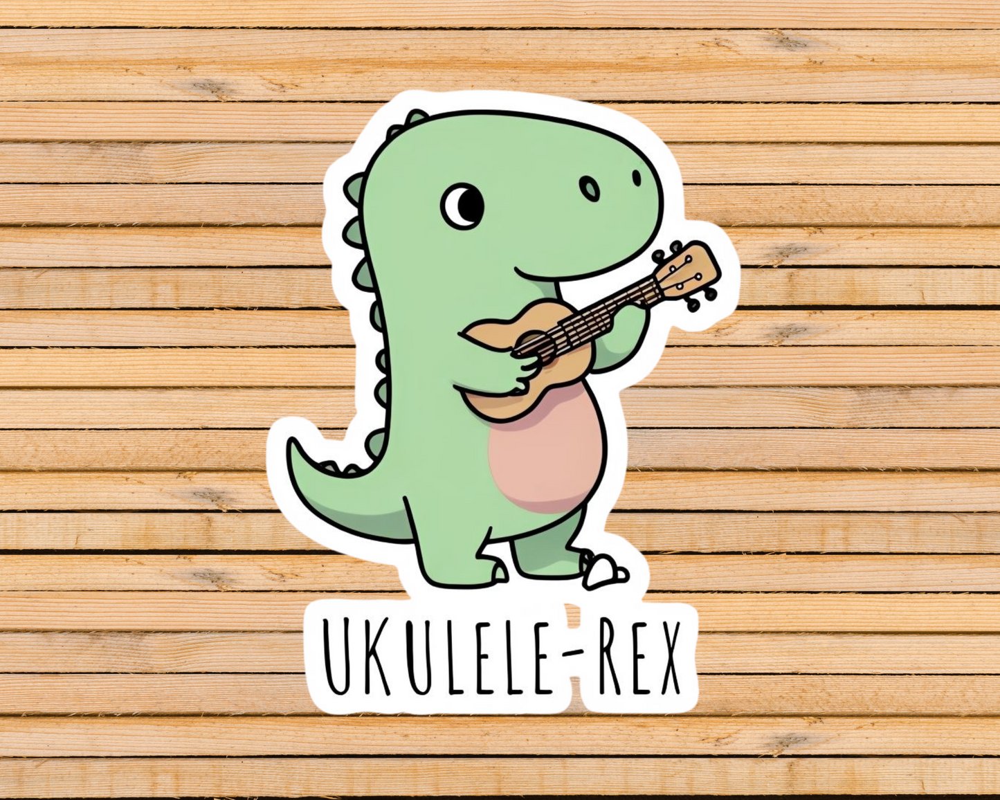 Ukulele Rex Sticker