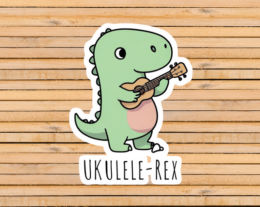 Ukulele Rex Sticker